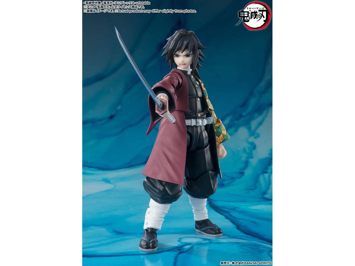BANDAI Tamashii GIYU TOMIOKA "Demon Slayer: Kimetsu no Yaiba", TAMASHII NATIONS S.H.Figuarts | 4573102664778