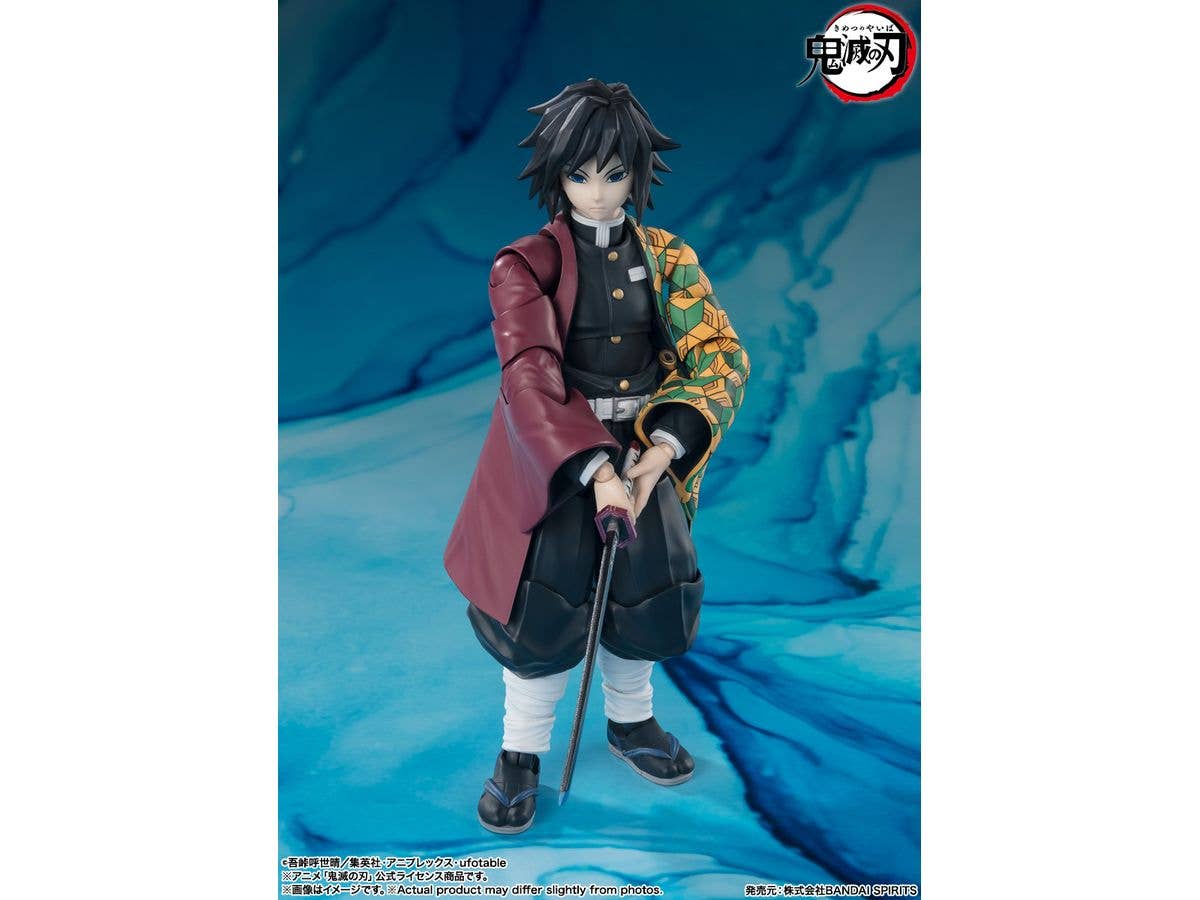 BANDAI Tamashii GIYU TOMIOKA "Demon Slayer: Kimetsu no Yaiba", TAMASHII NATIONS S.H.Figuarts | 4573102664778