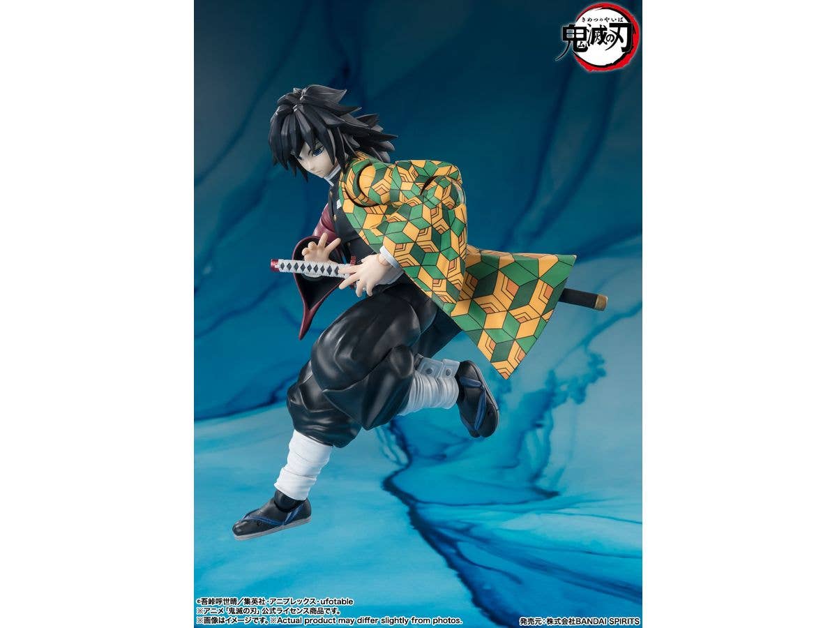 BANDAI Tamashii GIYU TOMIOKA "Demon Slayer: Kimetsu no Yaiba", TAMASHII NATIONS S.H.Figuarts | 4573102664778