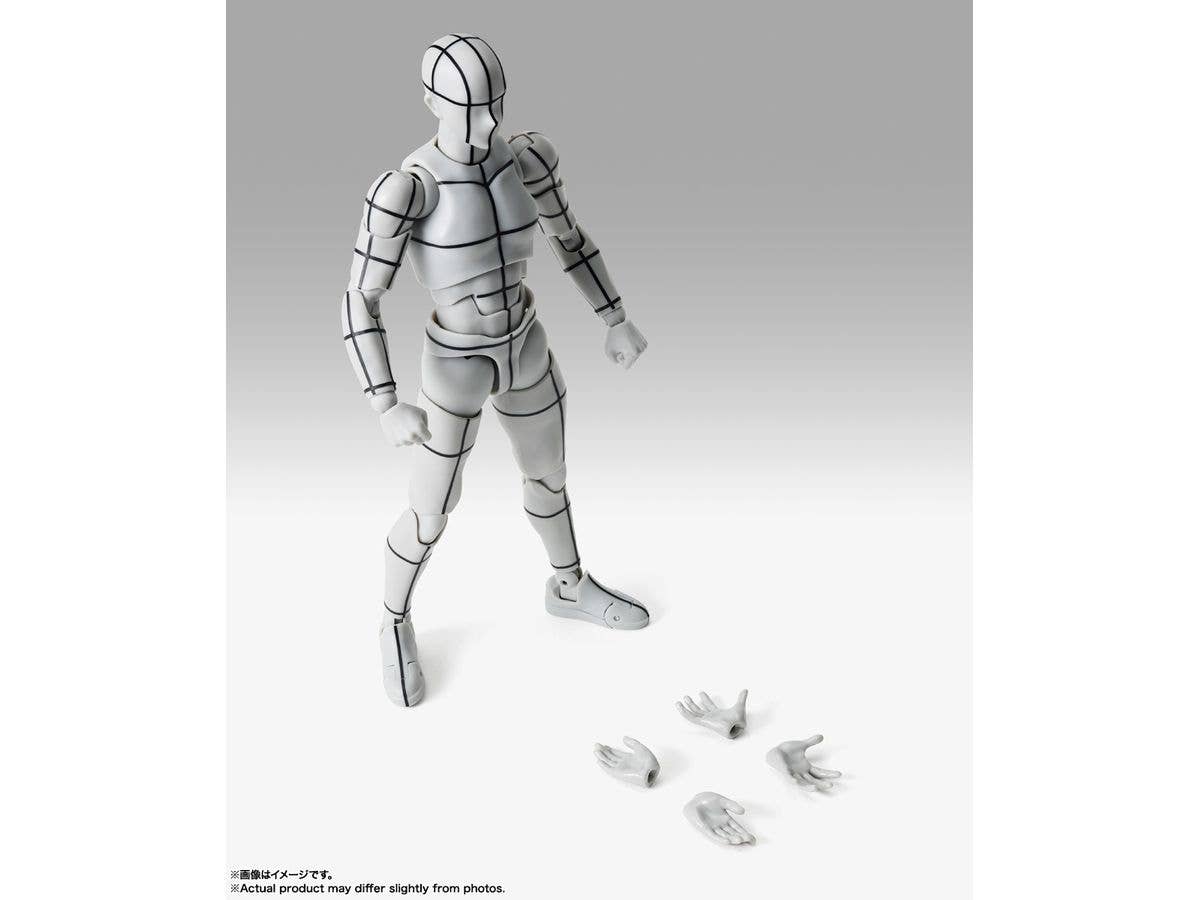TAMASHII NATIONS BODY-KUN-Sports- Edition-WIRE FRAME- (Gray Color Ver.) "BODY-KUN/BODY-CHAN", TAMASHII NATIONS S.H.Figuarts | 4573102673077