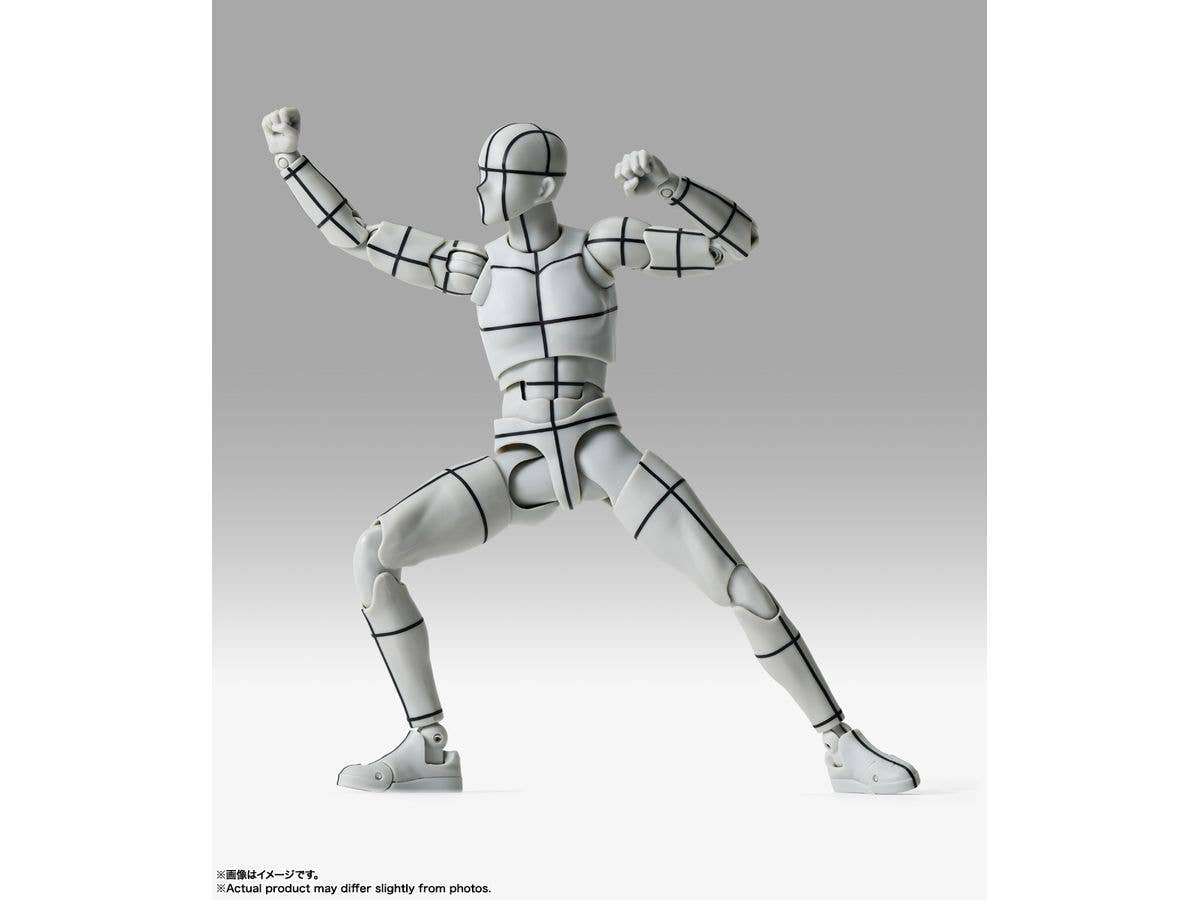 TAMASHII NATIONS BODY-KUN-Sports- Edition-WIRE FRAME- (Gray Color Ver.) "BODY-KUN/BODY-CHAN", TAMASHII NATIONS S.H.Figuarts | 4573102673077