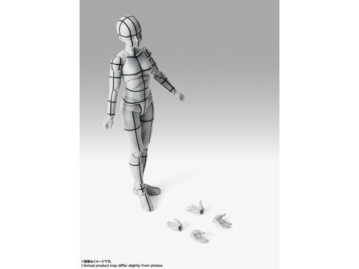 TAMASHII NATIONS BODY CHAN -Sports- Edition-WIRE FRAME- (Gray Color Ver.) "BODY-KUN/BODY-CHAN", TAMASHII NATIONS S.H.Figuarts | 4573102673084