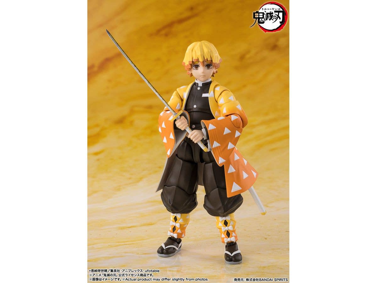 TAMASHII NATIONS Zenitsu Agatsuma "Demon Slayer: Kimetsu no Yaiba", TAMASHII NATIONS S.H.Figuarts | 4573102673619
