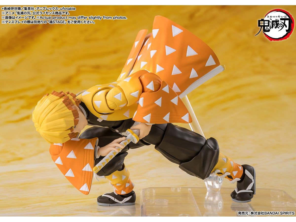 TAMASHII NATIONS Zenitsu Agatsuma "Demon Slayer: Kimetsu no Yaiba", TAMASHII NATIONS S.H.Figuarts | 4573102673619