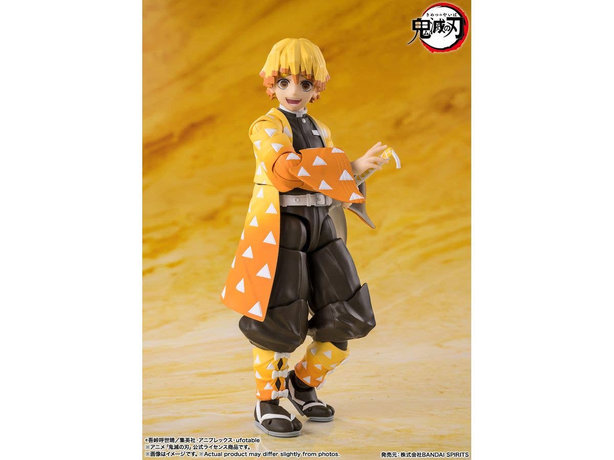 TAMASHII NATIONS Zenitsu Agatsuma "Demon Slayer: Kimetsu no Yaiba", TAMASHII NATIONS S.H.Figuarts | 4573102673619