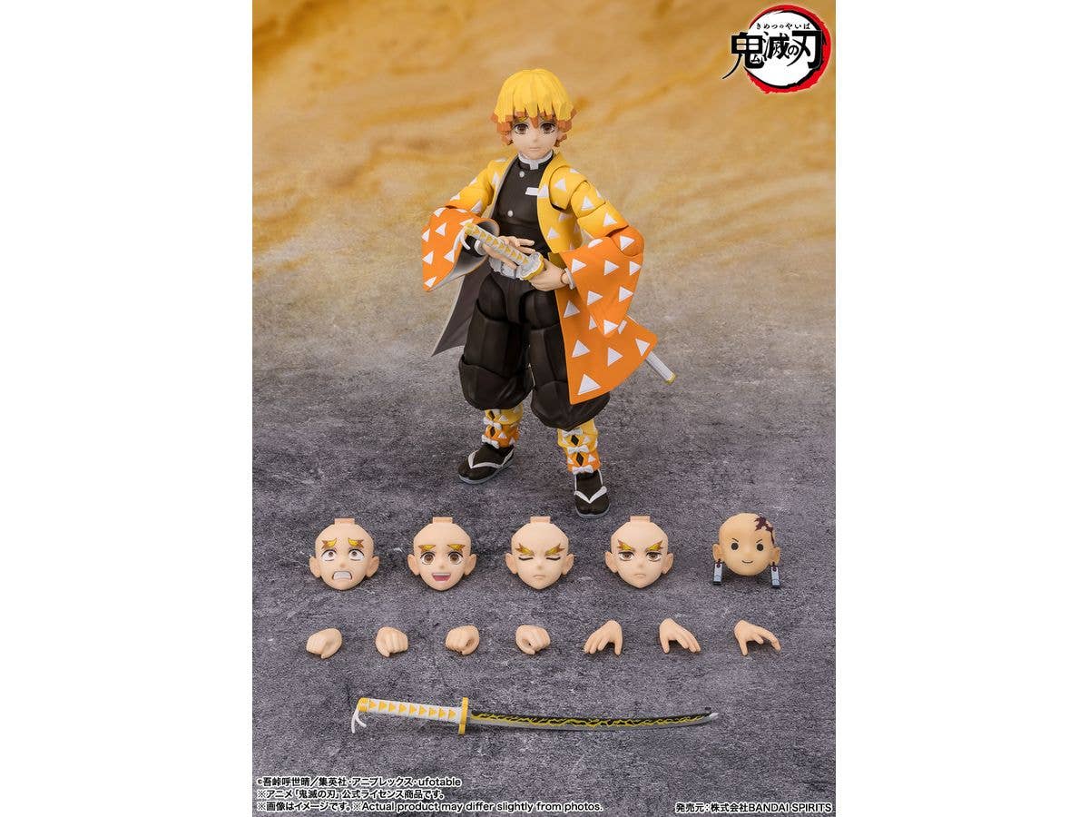 TAMASHII NATIONS Zenitsu Agatsuma "Demon Slayer: Kimetsu no Yaiba", TAMASHII NATIONS S.H.Figuarts | 4573102673619