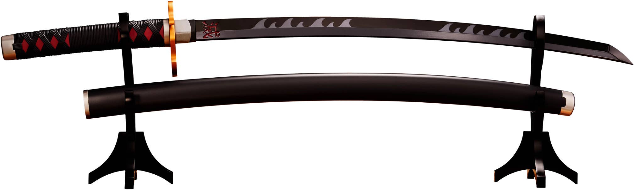 TAMASHII NATIONS NICHIRIN SWORD (TANJIRO KAMADO) KYOJURO RENGOKU’S SWORD GUARD ver. "Demon Slayer: Kimetsu no Yaiba", TAMASHII NATIONS PROPLICA | 4573102675804