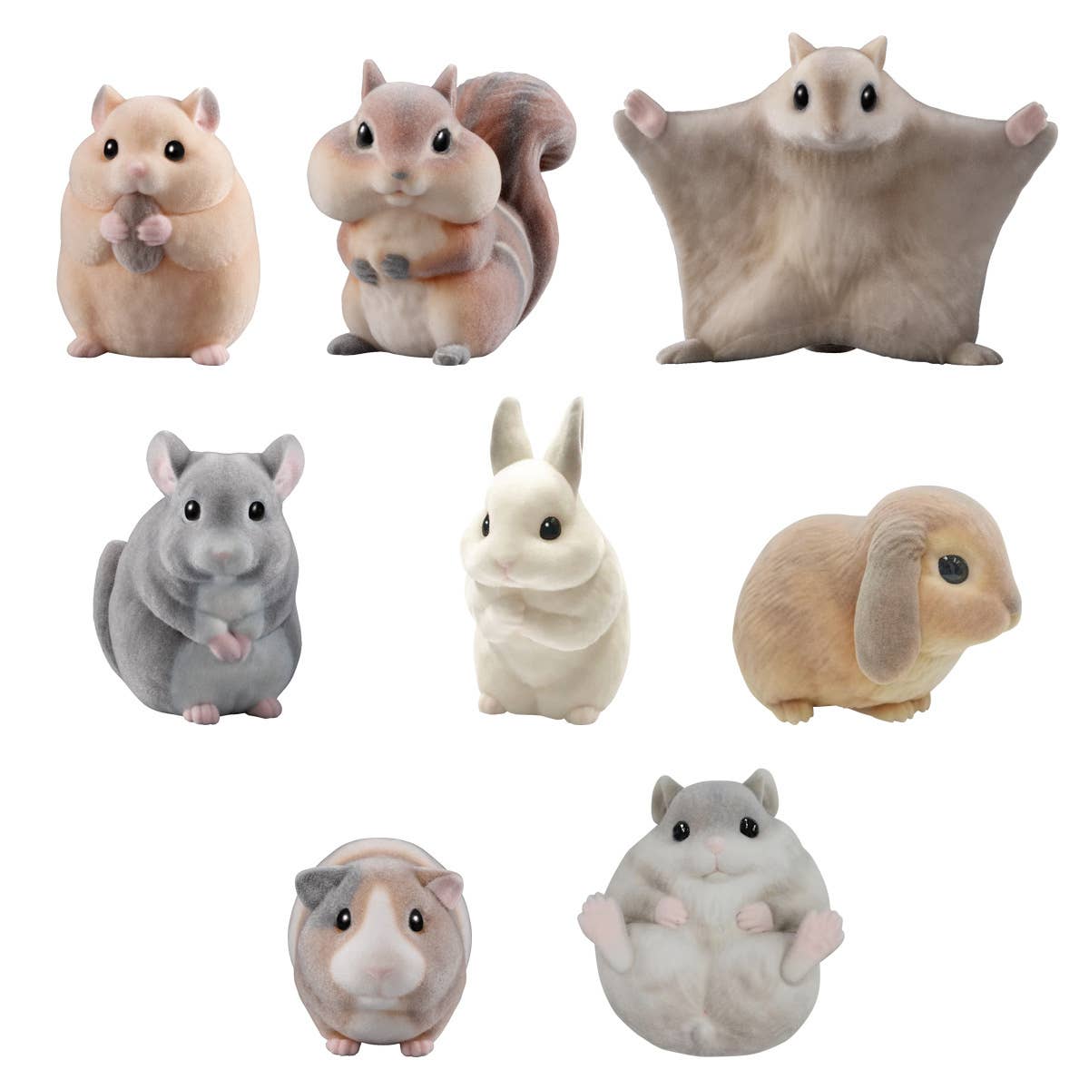 BANDAI (Reissue) Flocked Tenori Friends 2 (Box/12), Bandai Shokugan Tenori Friends | 4570117918032