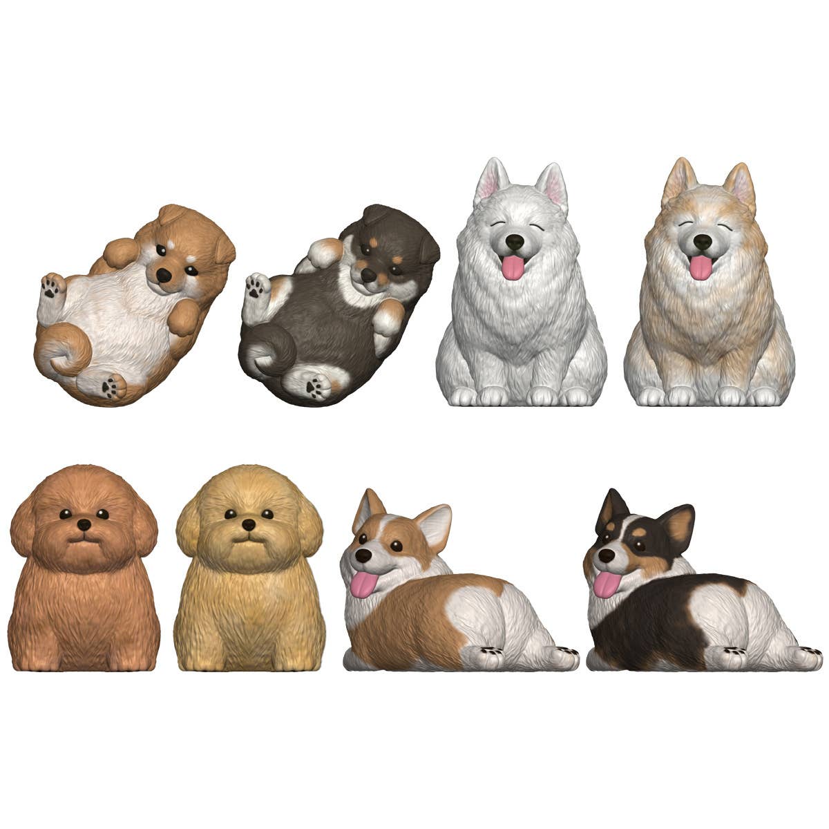 Mocchiri Kororin Dogs (Box/12), Bandai Shokugan Mocchiri Kororin | 4570117925160