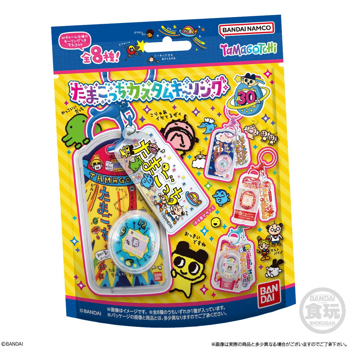 Tamagotchi Custom Key Ring "Tamagotchi" (Box/10), Bandai Shokugan | 4570117926907