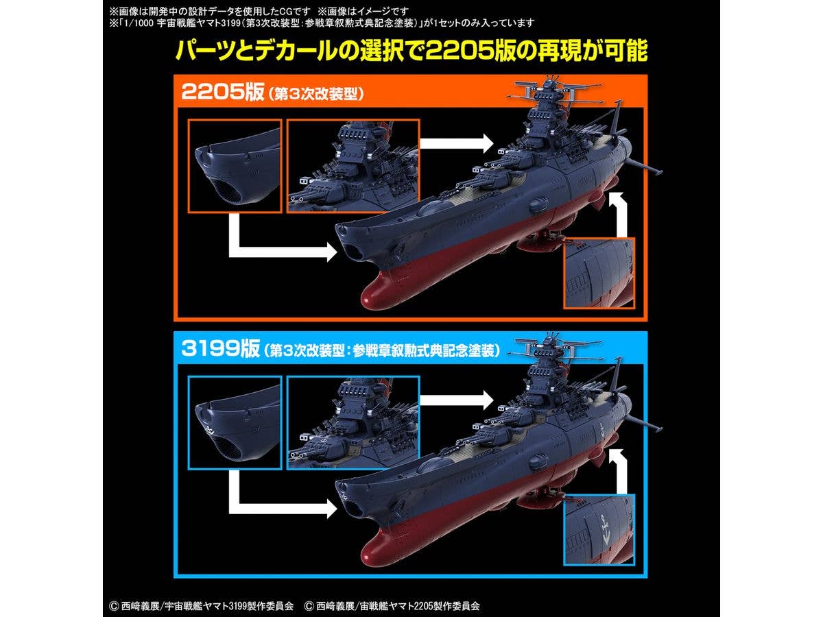 1/1000 SPACE BATTLESHIP YAMATO 3199 | 4573102674357