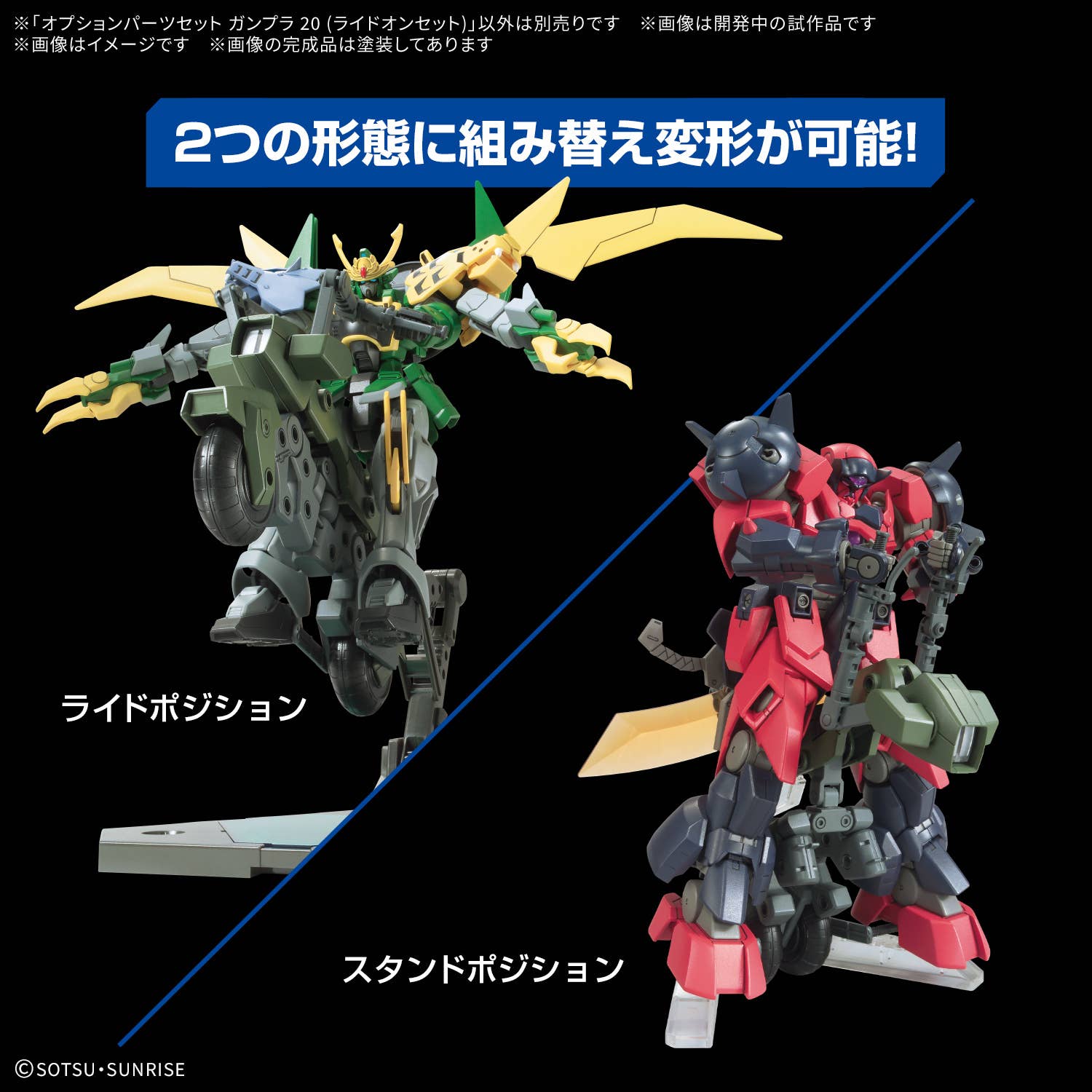 OPTION PARTS SET GUNPLA 20 (RIDE-ON SET) | 4573102720283