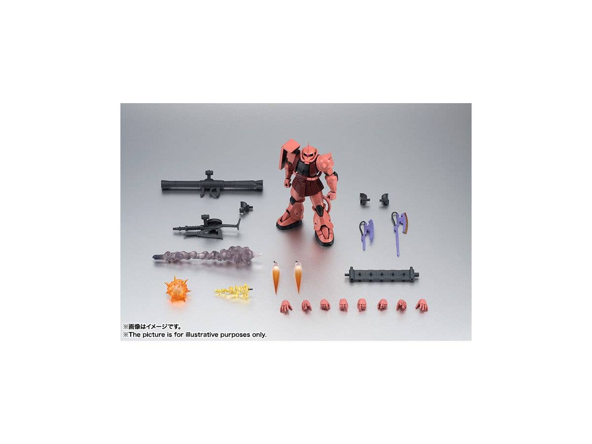 Bandai Spirits The Robot Spirits <Side MS> MS-06S Zaku II Char's Custom Model Ver. A.N.I.M.E. "Mobile Suit Gundam" | 4573102581419