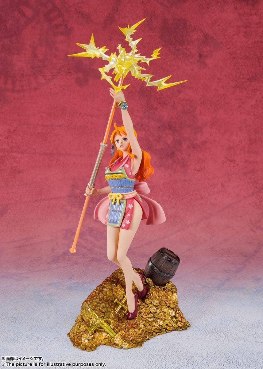 BANDAI Spirits Nami - WT100 Commemorative Eiichiro Oda Illustration DAIKAIZOKU HYAKKEI- One Piece, Bandai Spirits Figuarts ZERO | 4573102630025
