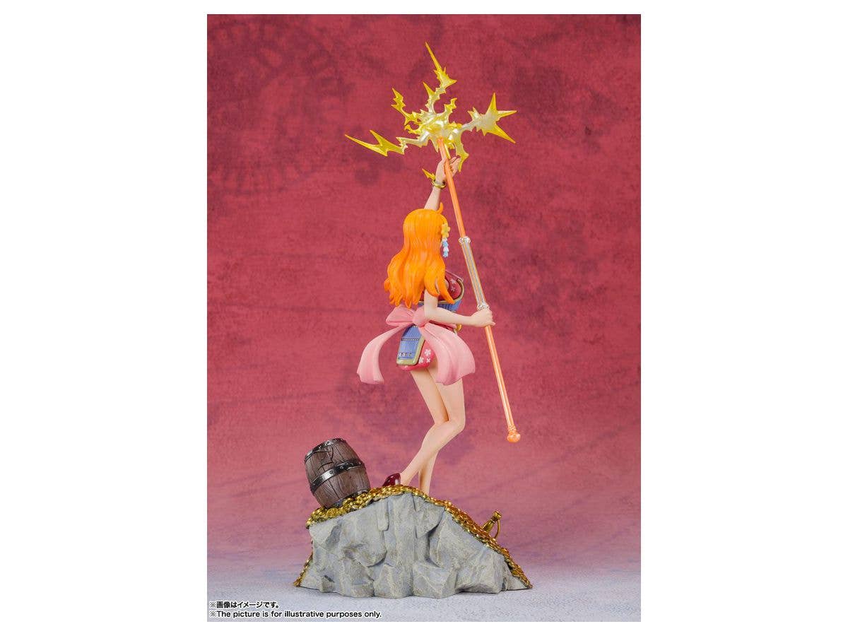 BANDAI Spirits Nami - WT100 Commemorative Eiichiro Oda Illustration DAIKAIZOKU HYAKKEI- One Piece, Bandai Spirits Figuarts ZERO | 4573102630025