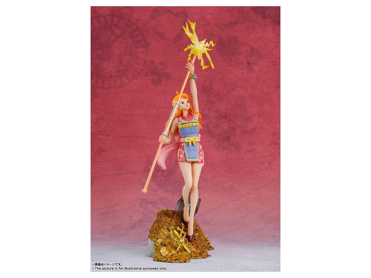 BANDAI Spirits Nami - WT100 Commemorative Eiichiro Oda Illustration DAIKAIZOKU HYAKKEI- One Piece, Bandai Spirits Figuarts ZERO | 4573102630025