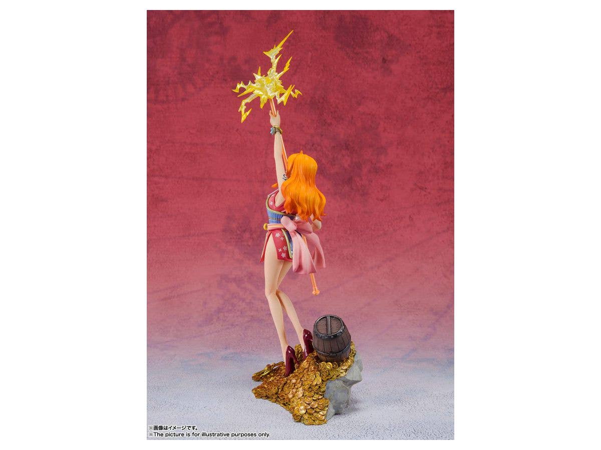 BANDAI Spirits Nami - WT100 Commemorative Eiichiro Oda Illustration DAIKAIZOKU HYAKKEI- One Piece, Bandai Spirits Figuarts ZERO | 4573102630025