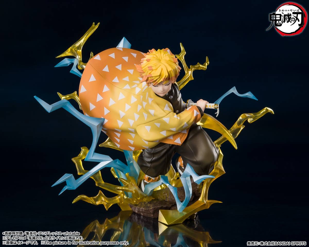 BANDAI Spirits Zenitsu Agatsuma Thunderclap and Flash Demon Slayer: Kimestu no Yaiba, Bandai Spirits FiguartsZERO | 4573102637345