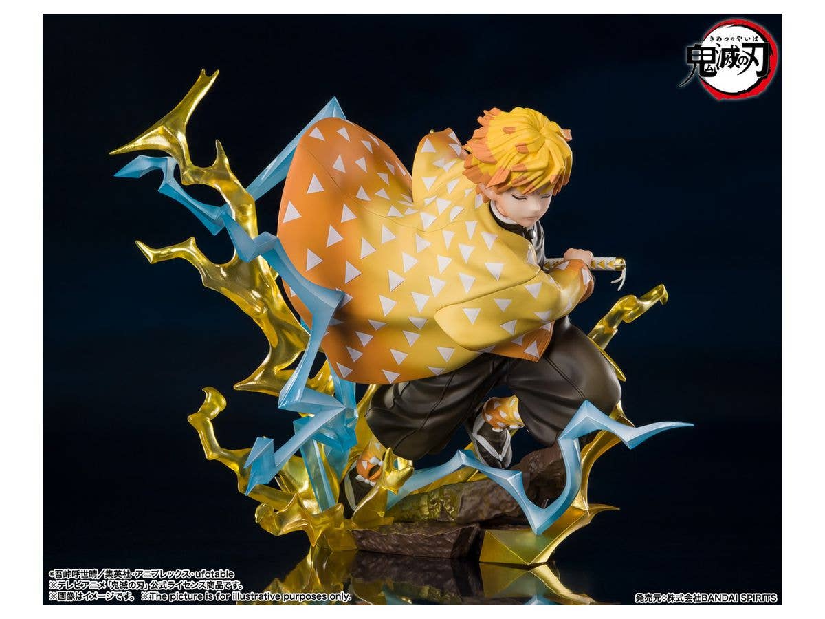 BANDAI Spirits Zenitsu Agatsuma Thunderclap and Flash Demon Slayer: Kimestu no Yaiba, Bandai Spirits FiguartsZERO | 4573102637345