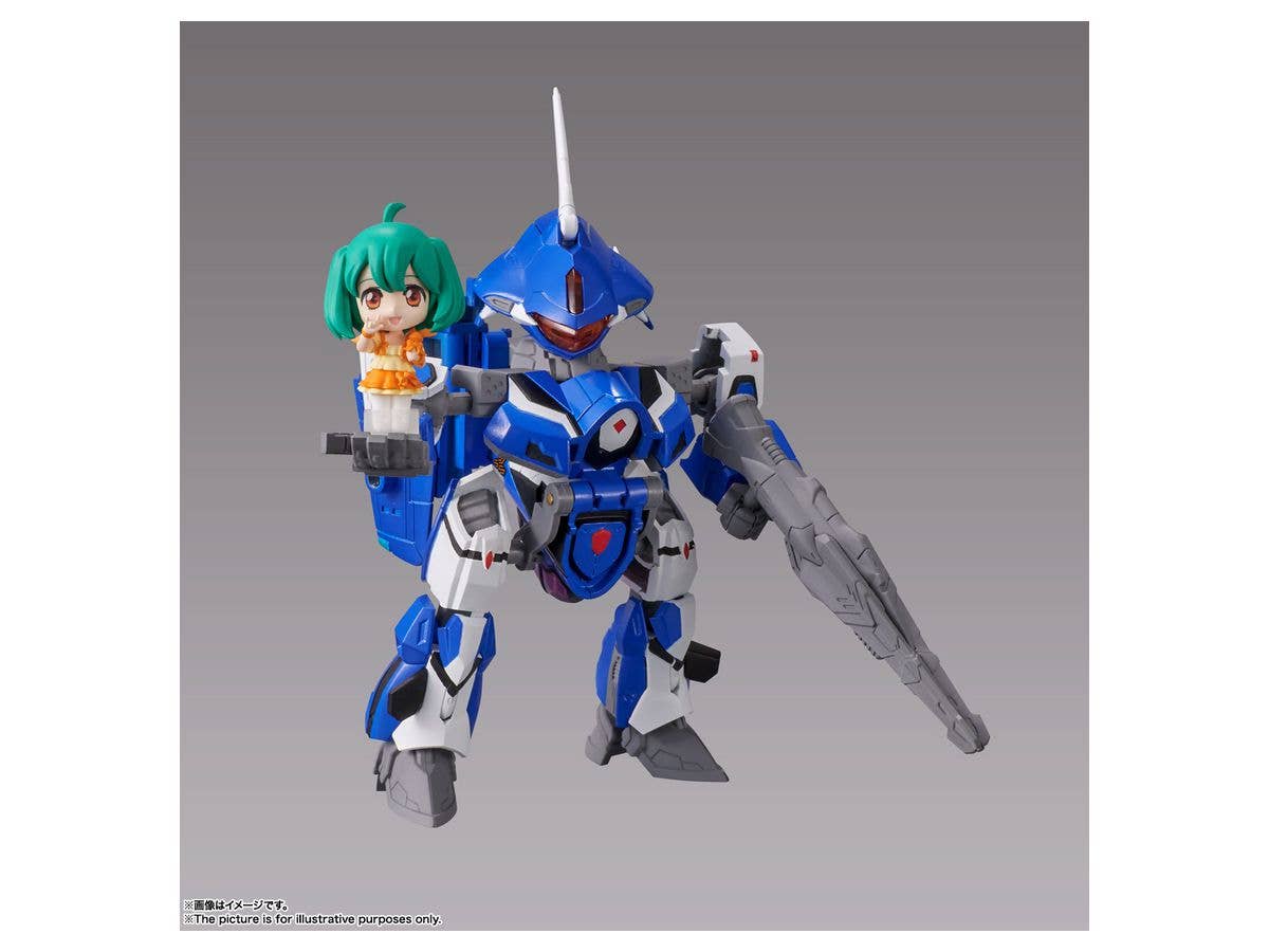 BANDAI Spirits VF-25G MESSIAH VALKYRIE (MICHAEL USE) with RANKA Macross Frontier, Bandai Spirits Tiny Session | 4573102638960