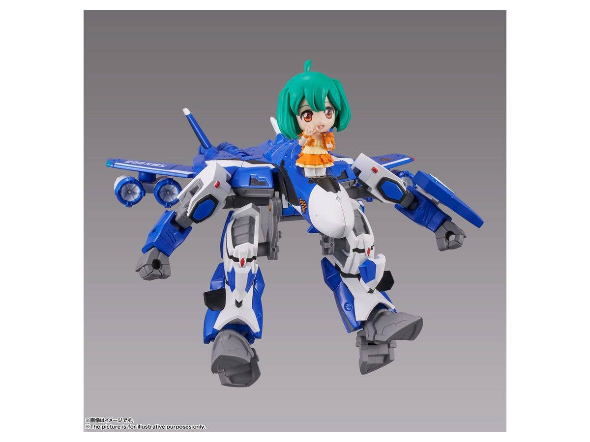 BANDAI Spirits VF-25G MESSIAH VALKYRIE (MICHAEL USE) with RANKA Macross Frontier, Bandai Spirits Tiny Session | 4573102638960