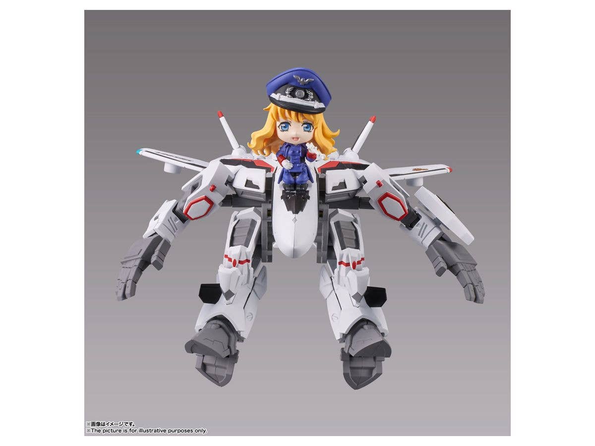 BANDAI Spirits VF-25F MESSIAH VALKYRIE (ALTO USE) with SHERYL Macross Frontier, Bandai Spirits Tiny Session | 4573102638977