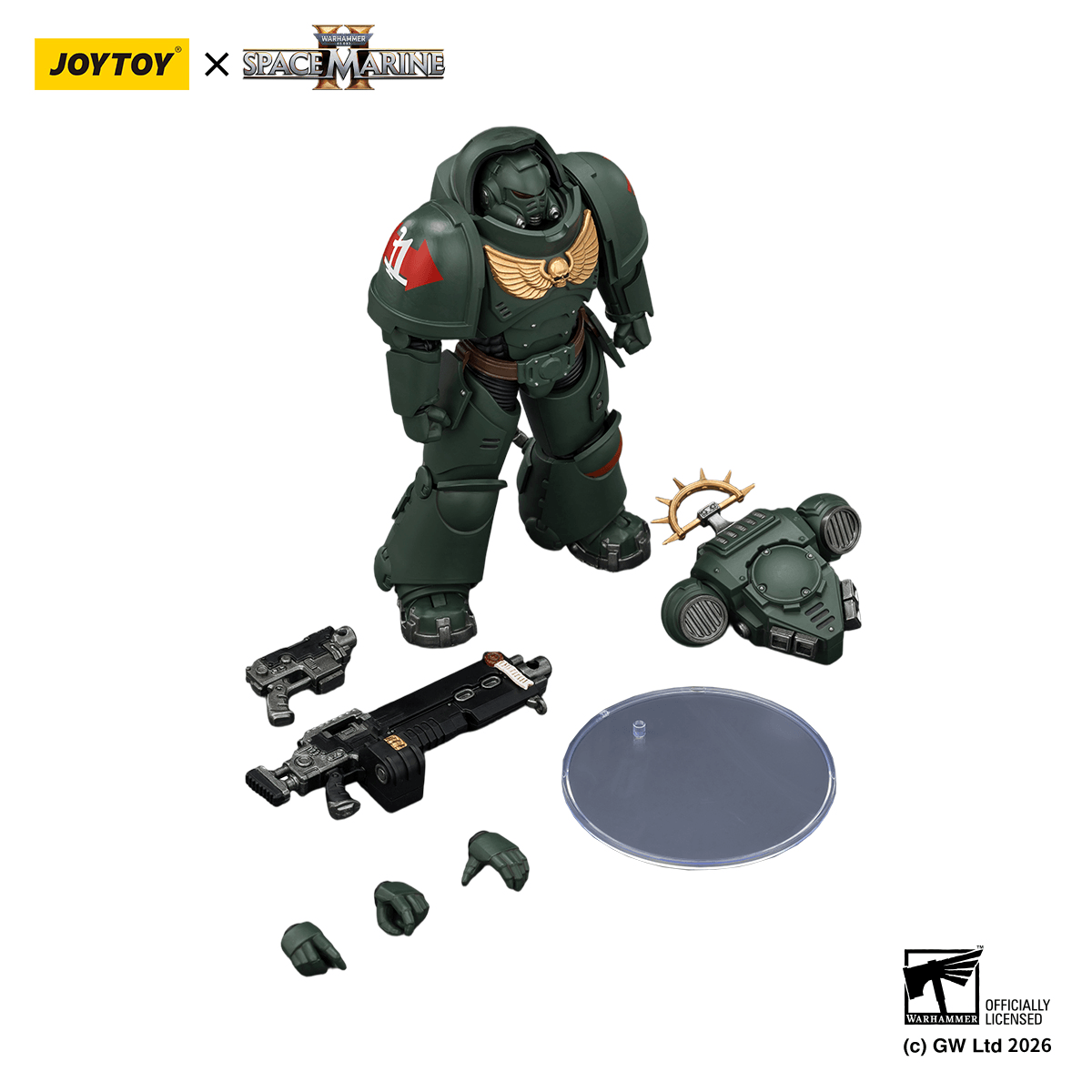 Game Edition Dark Angels Heavy Intercessor with Heavy Bolt Rifle and Bolt Pistol | 6927054403684