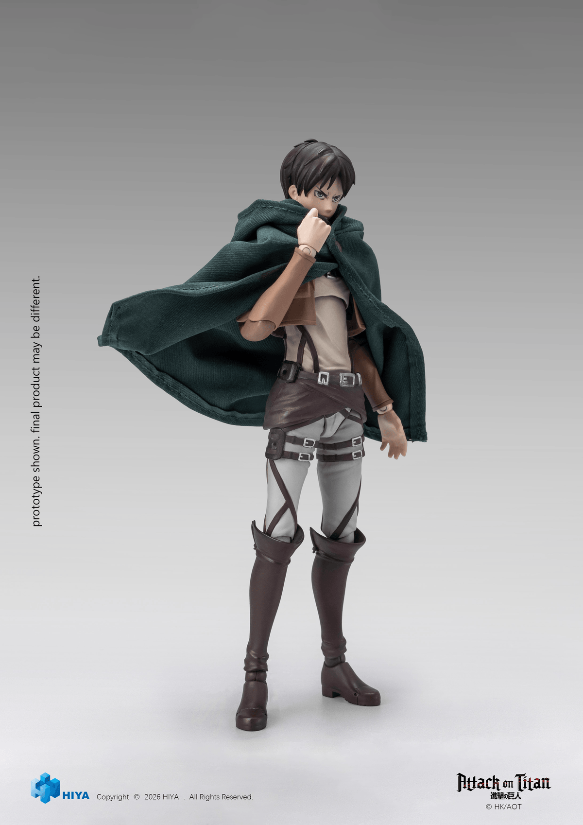 HIYA Exquisite Basic Series 1/12 5.9 Inch Attack on Titan 1-3 Eren Yeager Action Figure