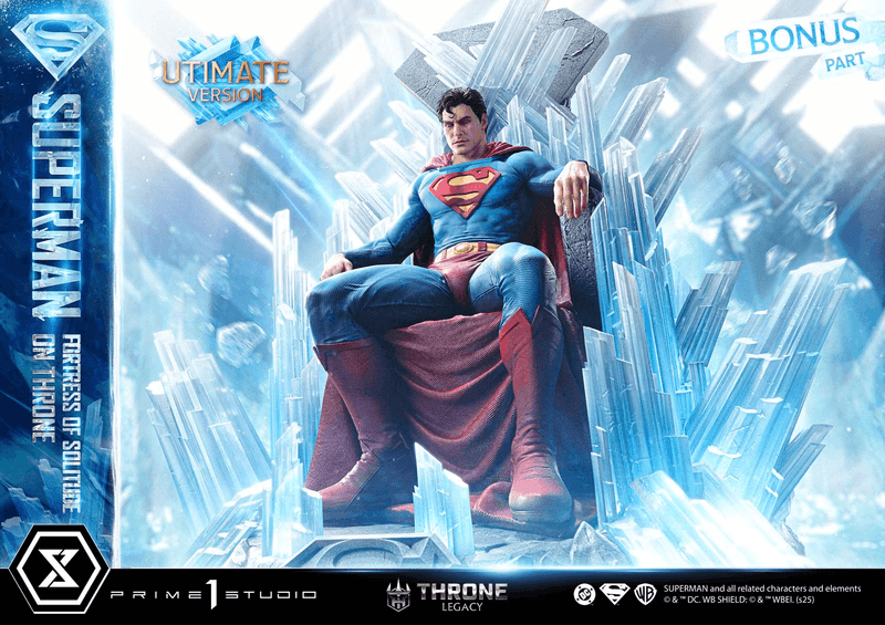 Prime 1 Studio Throne Legacy Superman (Comics) Superman Fortress of Solitude on Throne (Design by Gabriele Dell'Otto) Ultimate Bonus Version | 4582647122162