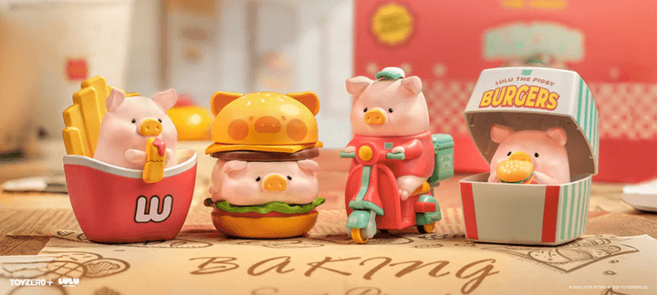 LuLu the Piggy -Burger Express Movable Series (Blind Box) (Box of 4)