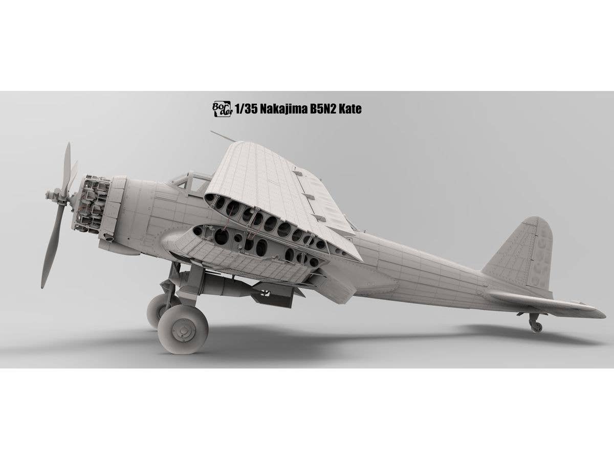 Border Model 1/35 Nakajima B5N2 Type 97 Carrier Attack Bomber (Kate) w/ Full Interior | 6971995746652