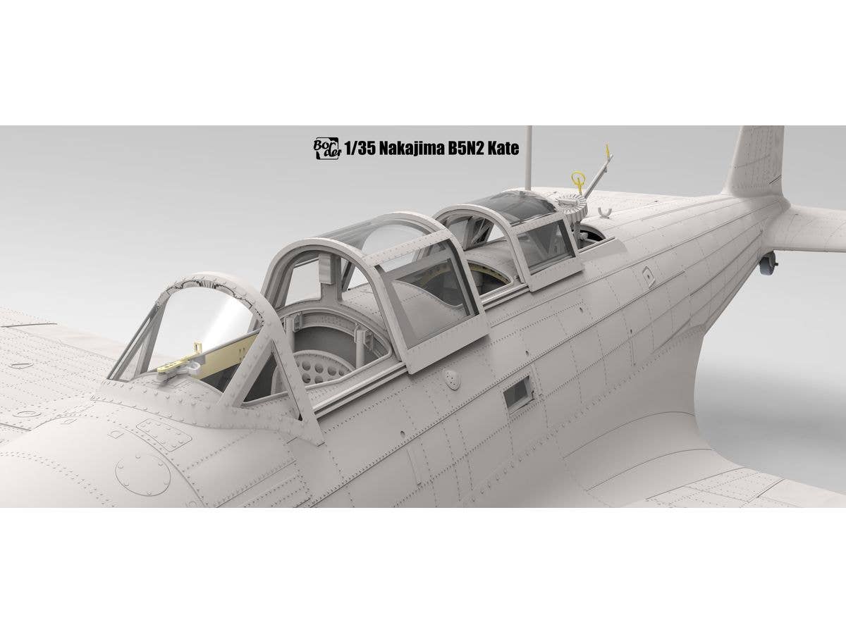 Border Model 1/35 Nakajima B5N2 Type 97 Carrier Attack Bomber (Kate) w/ Full Interior | 6971995746652