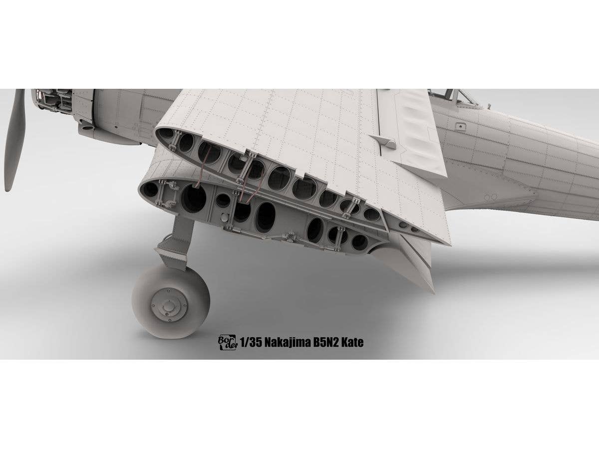 Border Model 1/35 Nakajima B5N2 Type 97 Carrier Attack Bomber (Kate) w/ Full Interior | 6971995746652