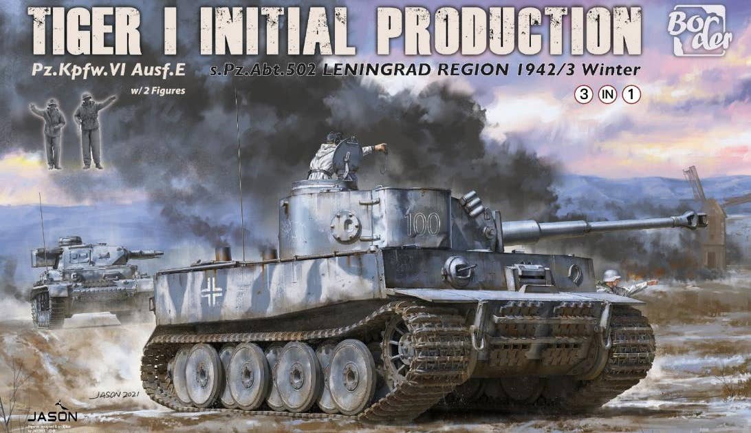 Border Model 1/35 Tiger I Initial Production s.Pz.Abt.502 Leningrad Region 1942/43 Winter | 6971995748243