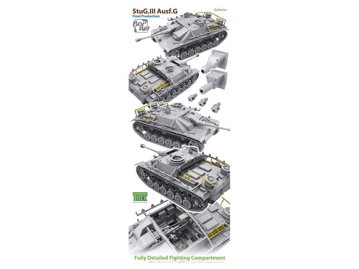 Border Model 1/35 STUG III G Late w/Full Interior | 6971995748007