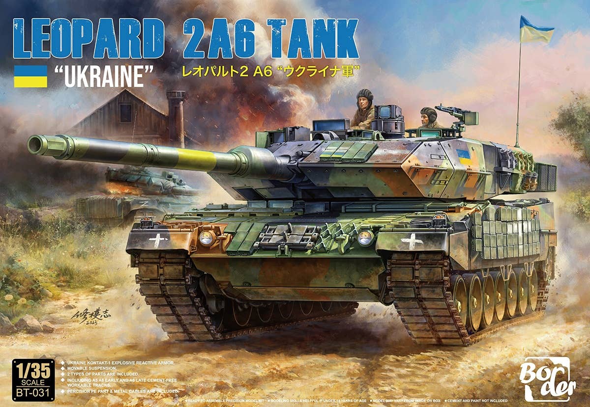 Border Model 1/35 Leopard 2A6 Tank "UKRAINE" | 6971995747000