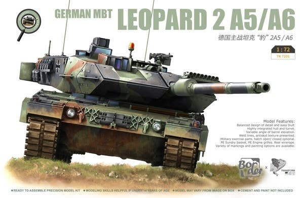 Border Model 1/72 LEOPARD 2 A5/A6 Tank | 6970888055499