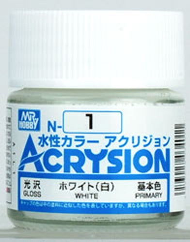 Mr Hobby Acrysion N1 - White (Gloss/Primary) | 4973028034011