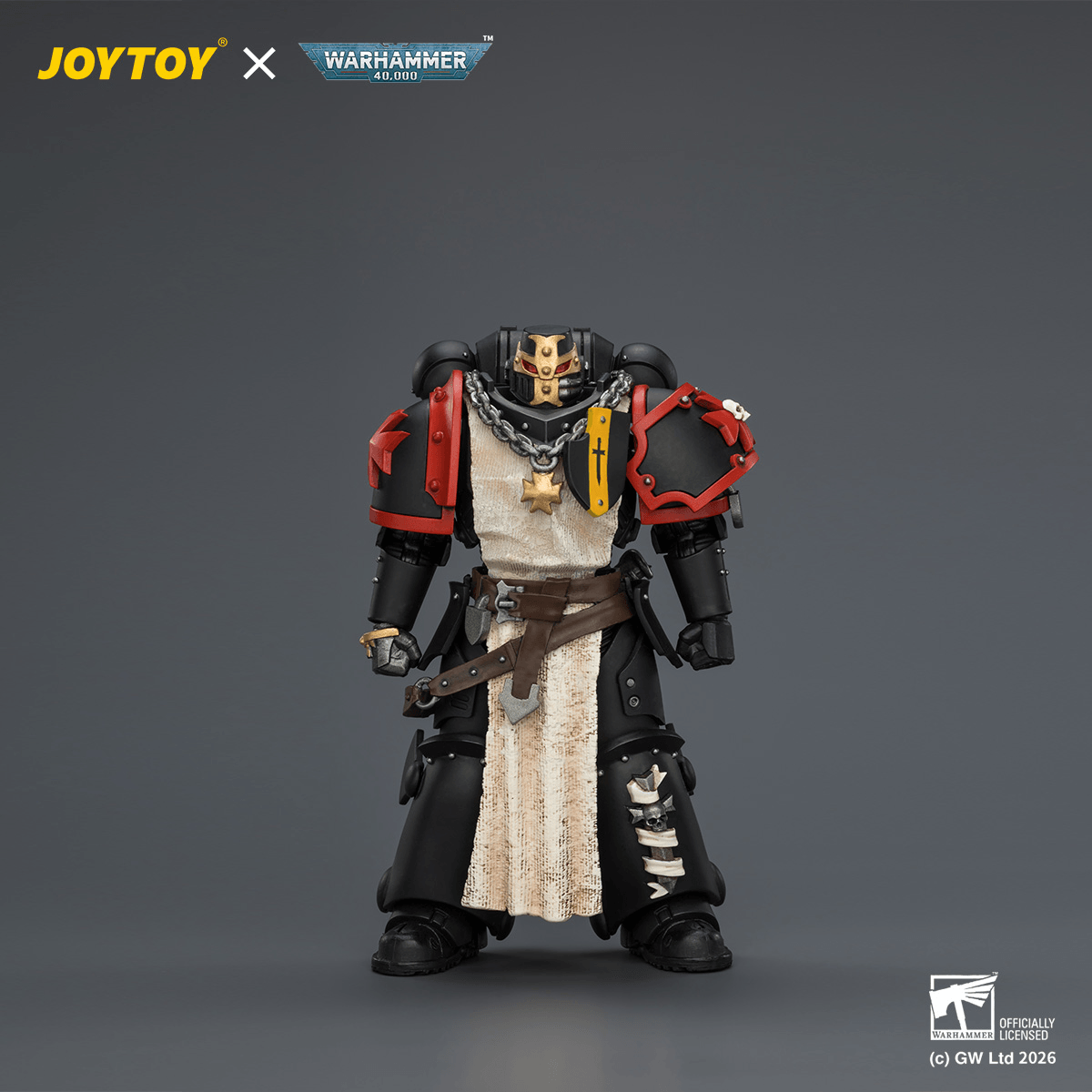 Black Templars Crusader Ancient with Power Sword and Bolt Pistol