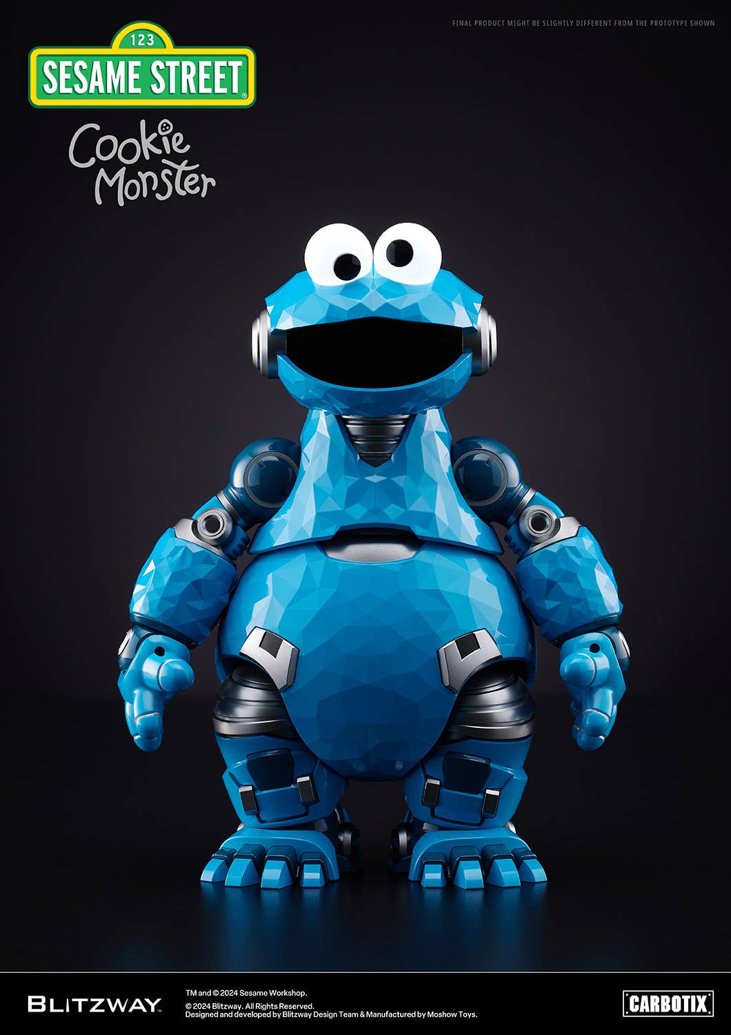 MOSHOW BLITZWAY x MOSHOWTOYS CARBOTIX Sesame Street COOKIE MONSTER Figure | 8809321472358