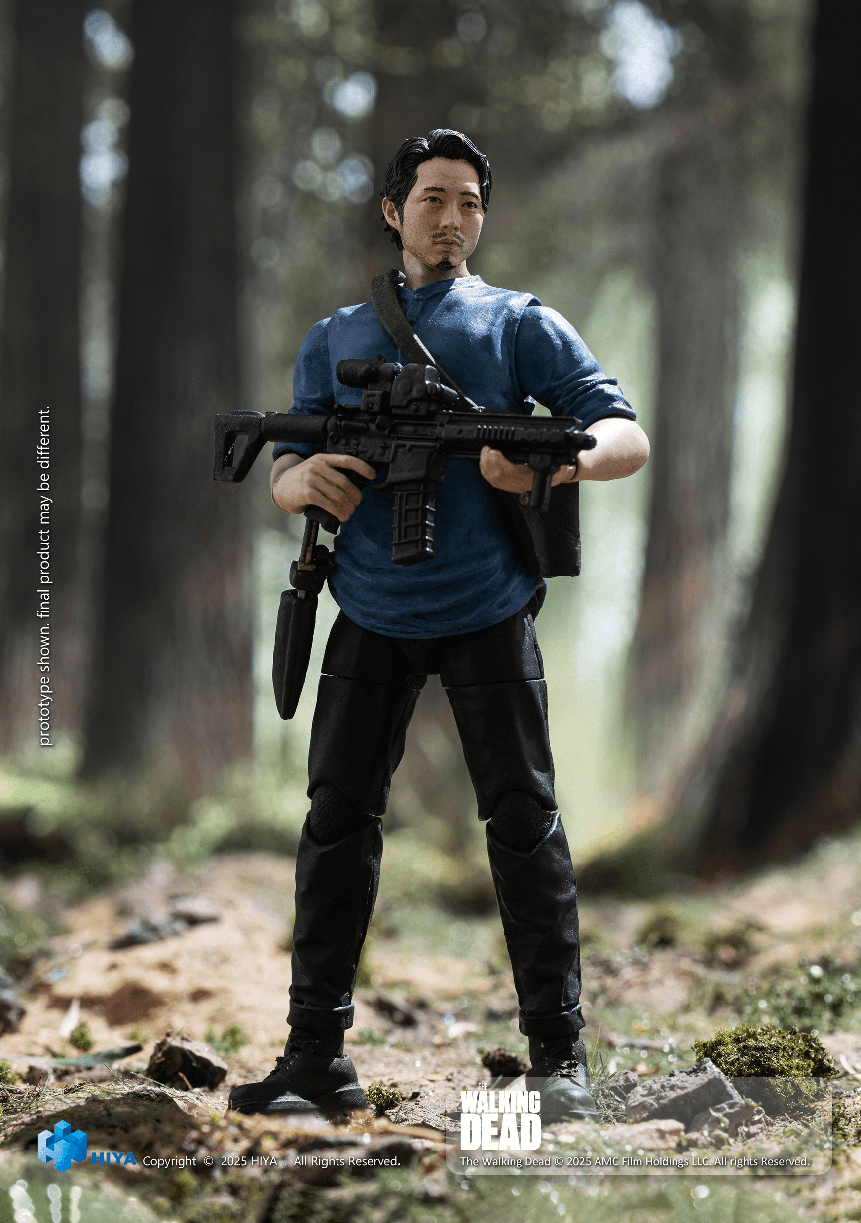 HIYA Exquisite Mini Series 1/18 Scale 4 Inch The Walking Dead Glenn Action Figure | 6957534204593