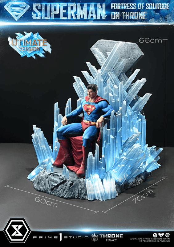Prime 1 Studio Throne Legacy Superman (Comics) Superman Fortress of Solitude on Throne (Design by Gabriele Dell'Otto) Ultimate Version | 4582647122155