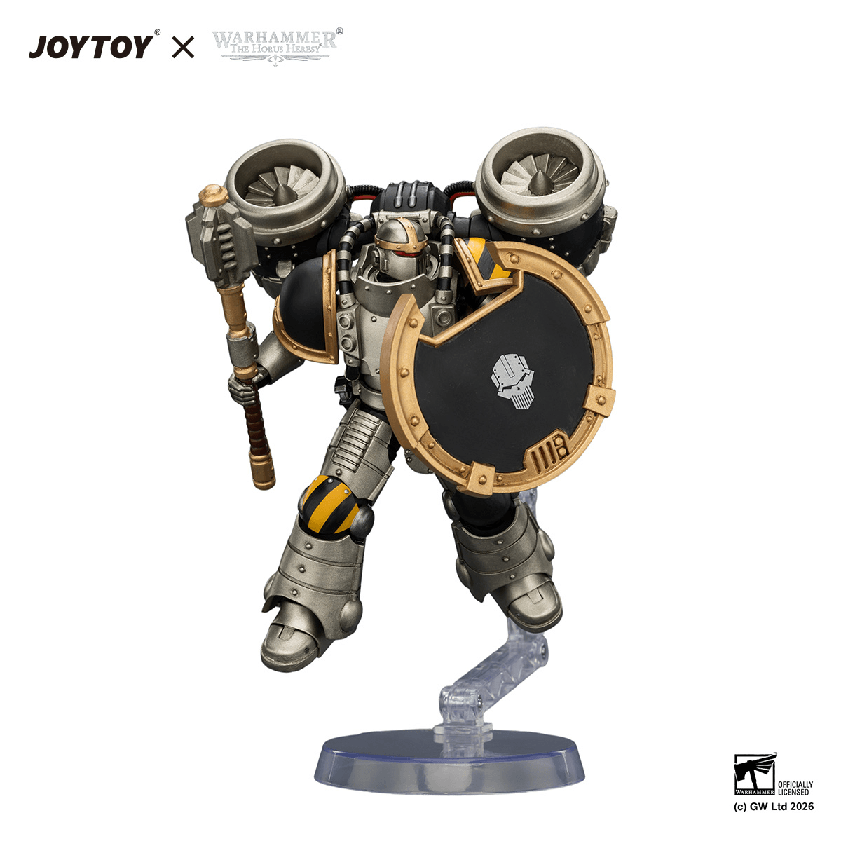 Iron Warriors MkII Assault Sergeant with Disintegrator pistol, Power maul & Combat shield | 6927054404483