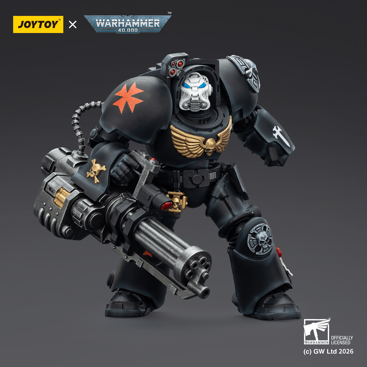 Black Templars Terminator 3 with Power Fist and Assault Cannon | 6927054403110