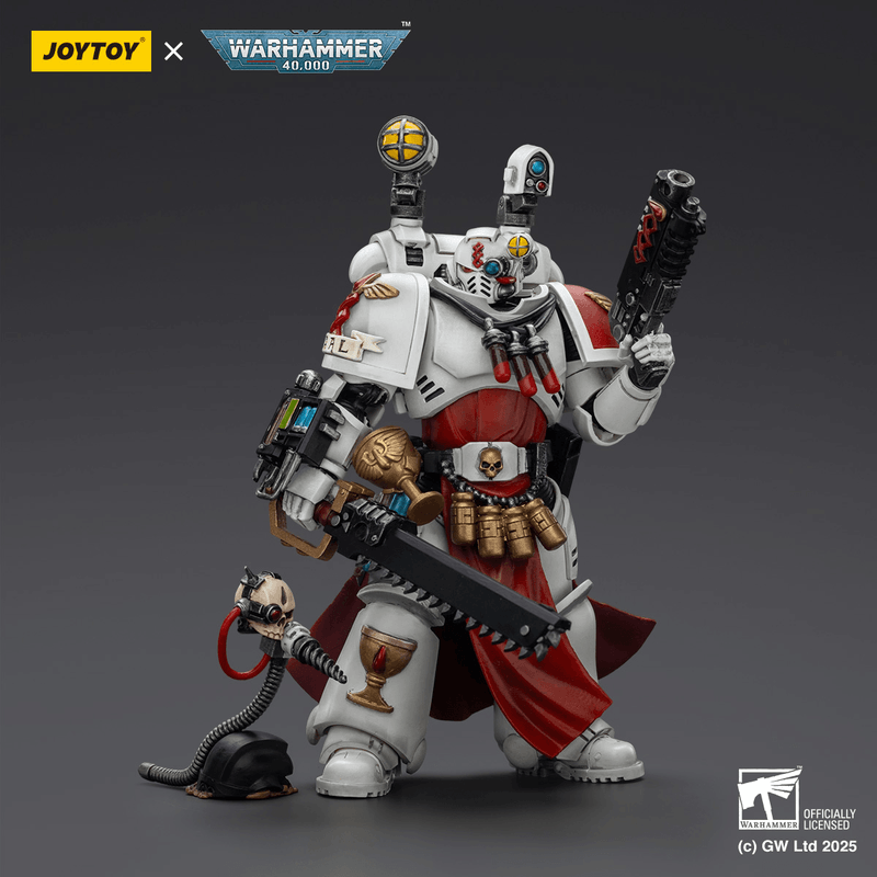JOYTOY Blood Angels Sanguinary Priest with Heavy bolt pistol, chainsword and narthecium