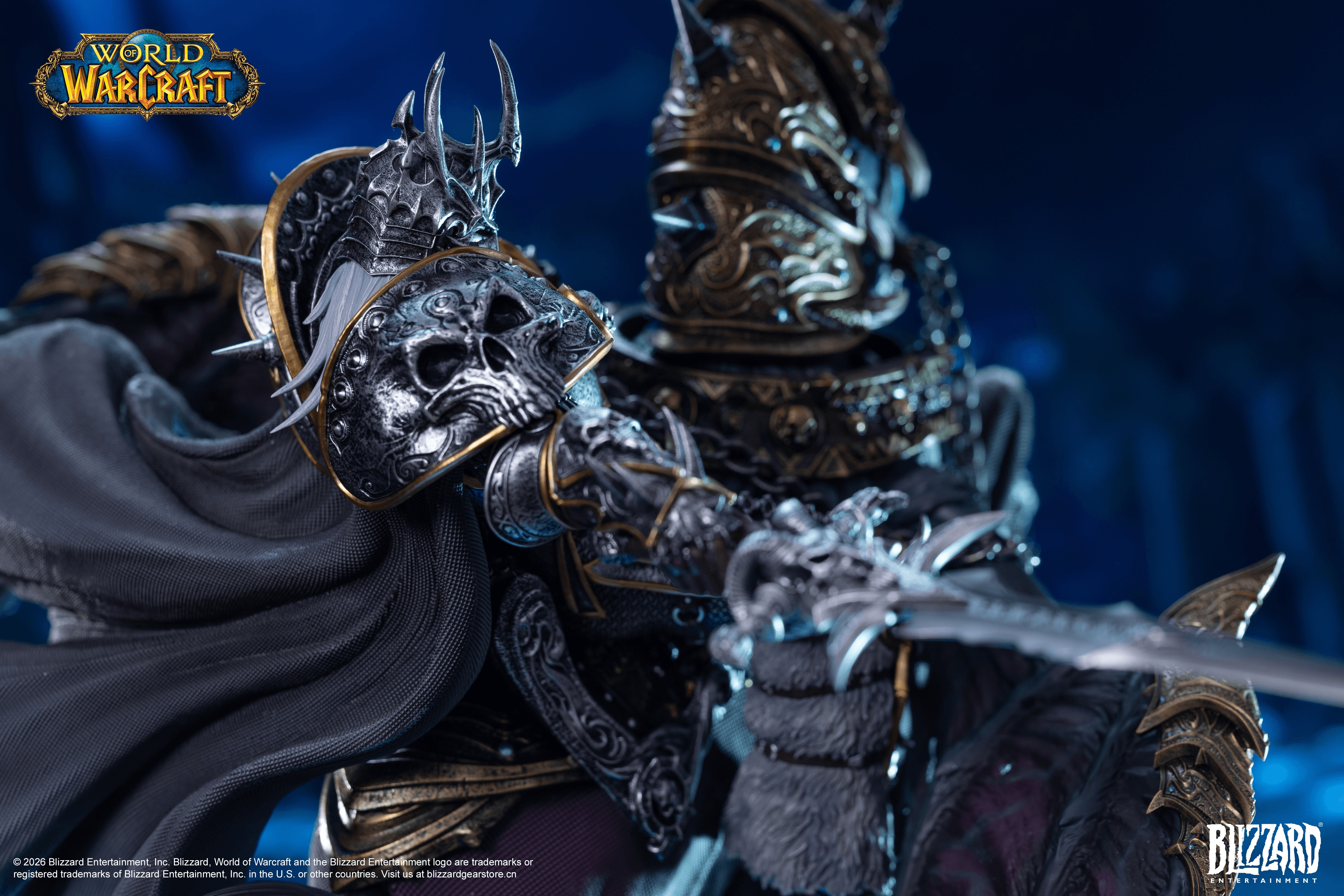 Blizzard World of Warcraft® The Lich King & Invincible 14-Inch Premium Statue