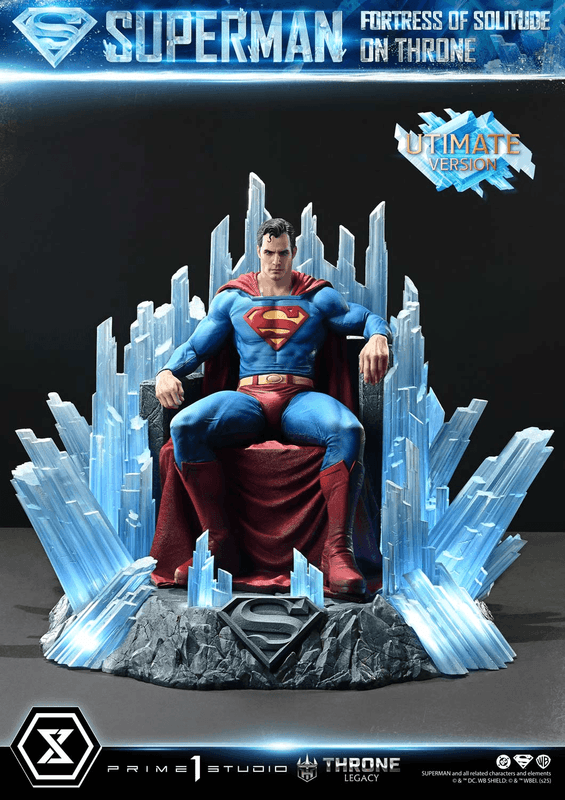 Prime 1 Studio Throne Legacy Superman (Comics) Superman Fortress of Solitude on Throne (Design by Gabriele Dell'Otto) Ultimate Version | 4582647122155