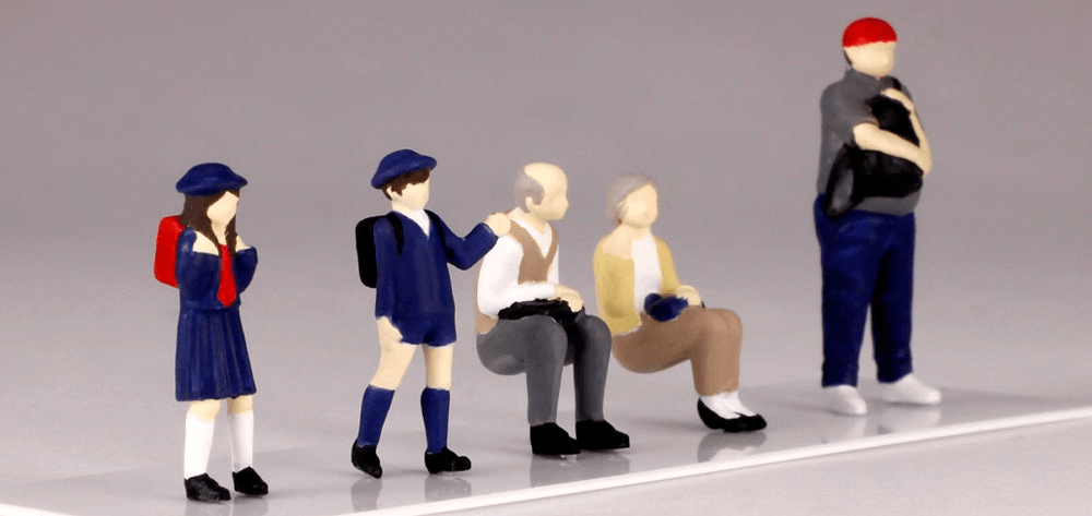(Rerelease) 1/80 Scale super minifigure series6 That Day's Bus Stop Set - Release Date: 08/2026 | 4582362383077