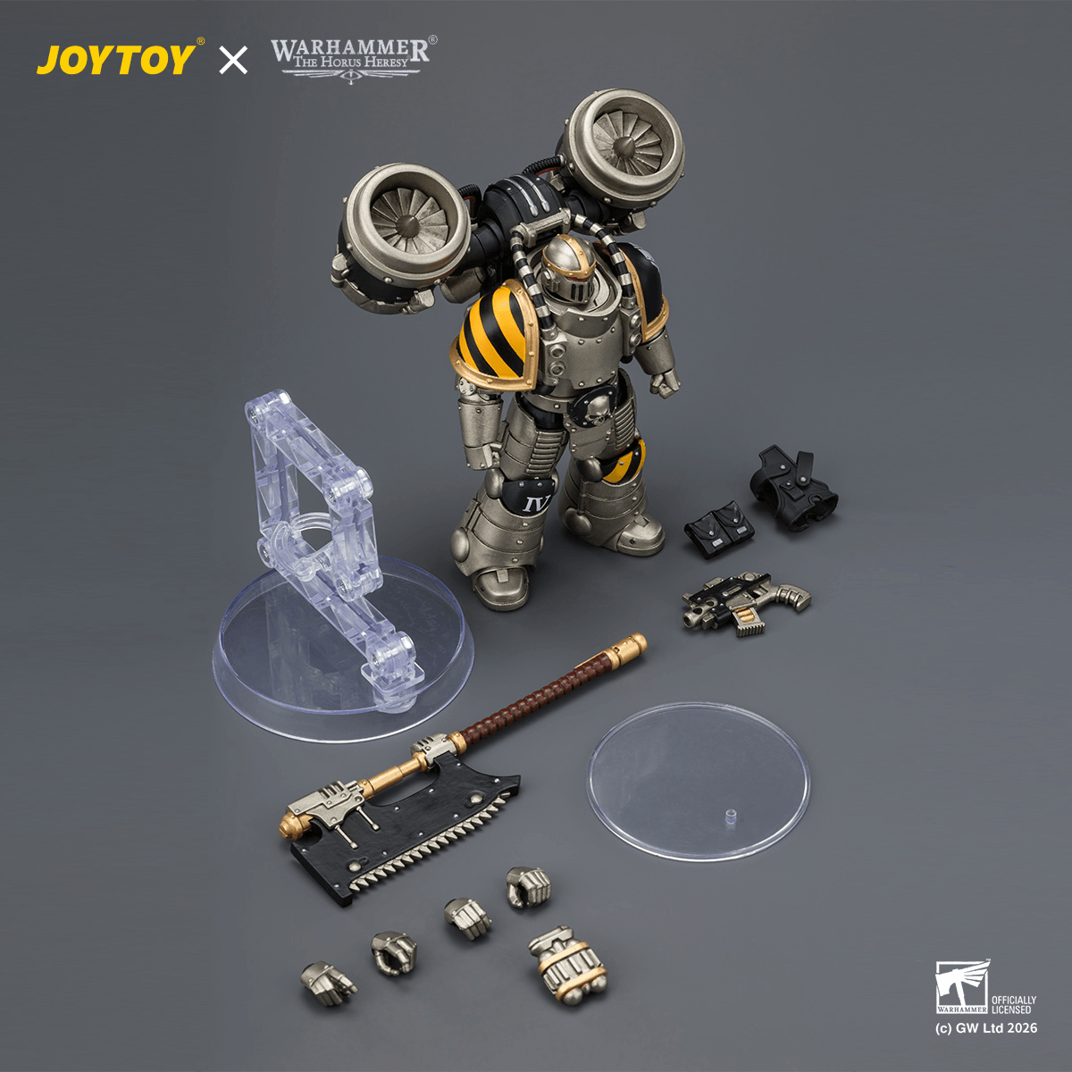 Iron Warriors MkII Assault Legionary2 with Bolt pistol & Heavy chain axe | 6927054404506