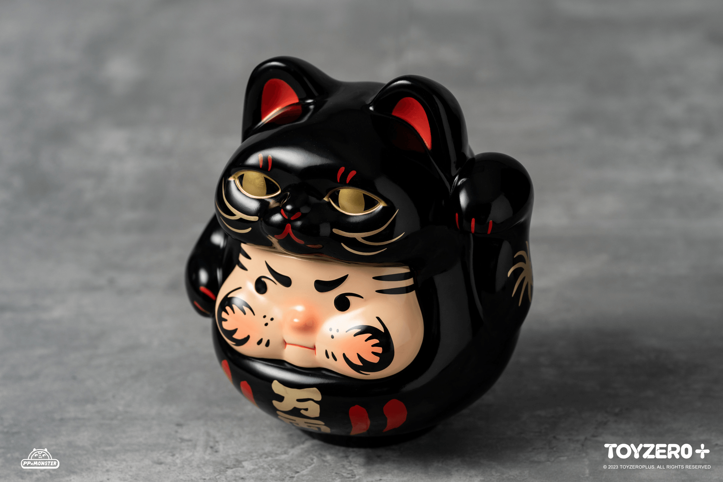 200% PP Lucky Cat Daruma (Black cat edition) | 796548113332